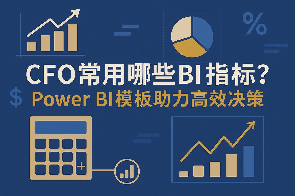 财务CFO常用哪些BI指标？Power BI模板助力高效决策